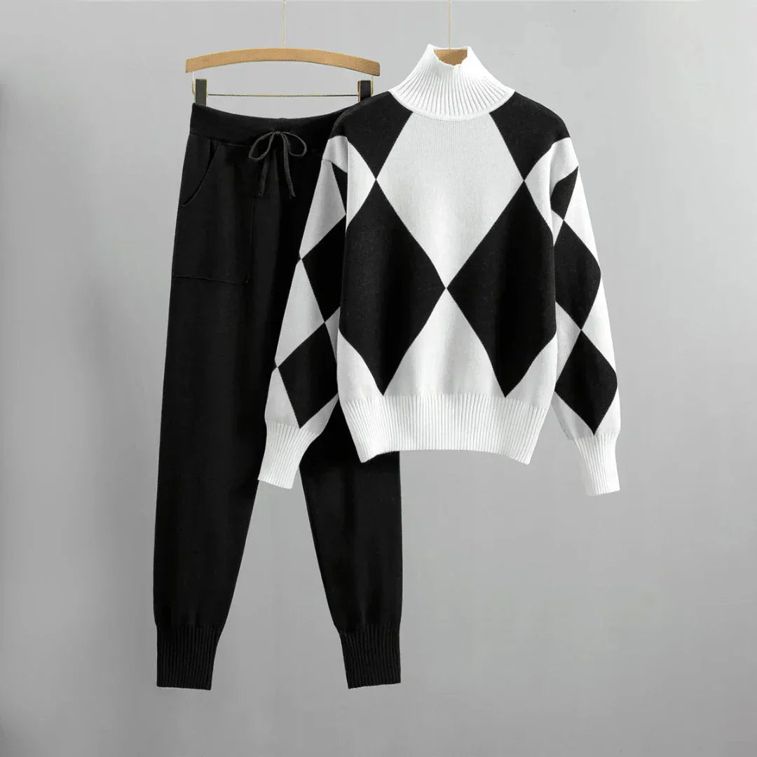 Tenue Décontractée Femme - Ensemble Confort avec Sweat à Capuchon & Pantalon Élastique