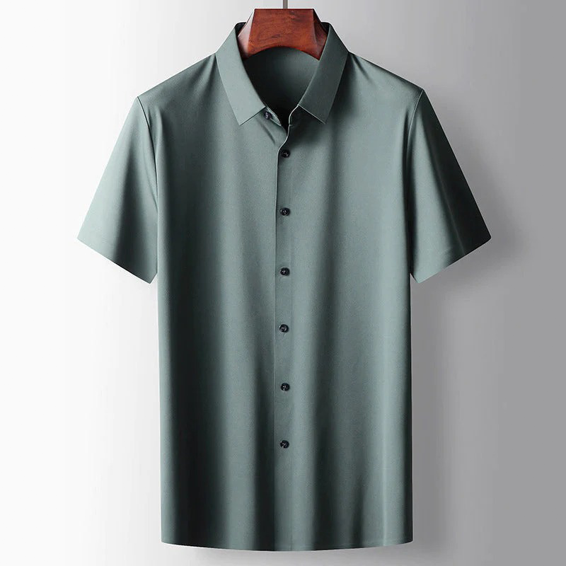 Chemise Homme Élégante Col Rond pour Travail et Loisirs - LuxeStyle