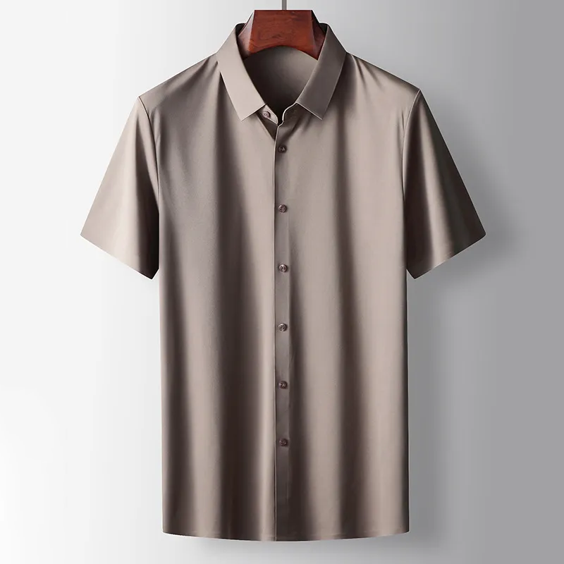 Chemise Homme Élégante Col Rond pour Travail et Loisirs