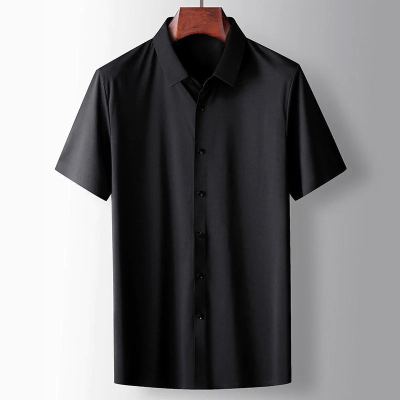 Chemise Homme Élégante Col Rond pour Travail et Loisirs