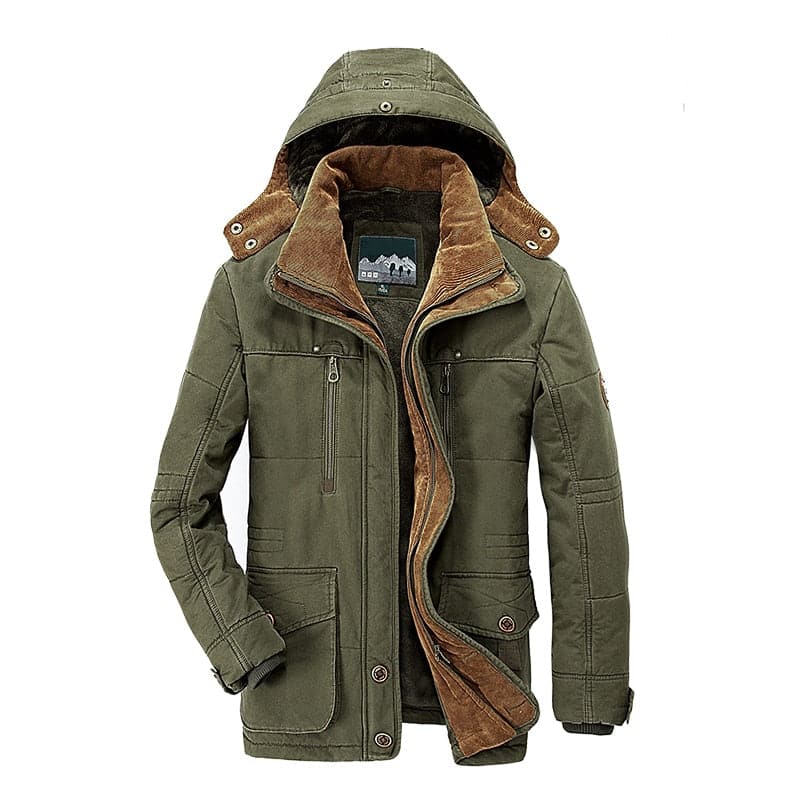 Veste Hiver Élégante Homme Polaire Bleu Foncé