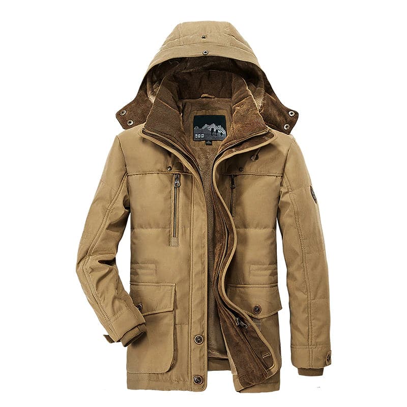 Veste Hiver Élégante Homme Polaire Bleu Foncé