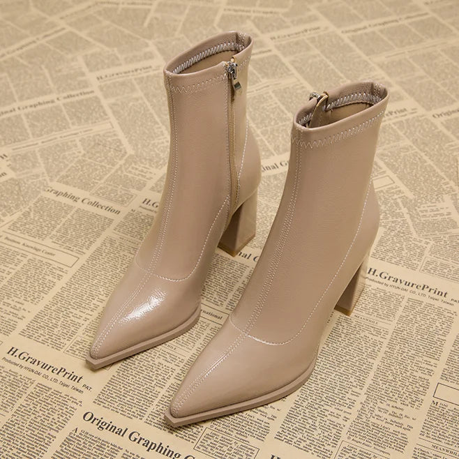 Bottines Hauts Talons Hivernales pour Femmes