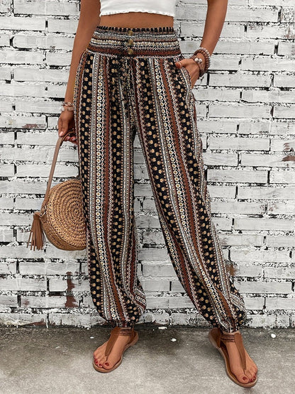 Pantalon imprimé Chic Décontracté pour Femme