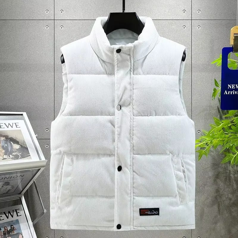 Gilet Velours Doux pour Homme Élégant