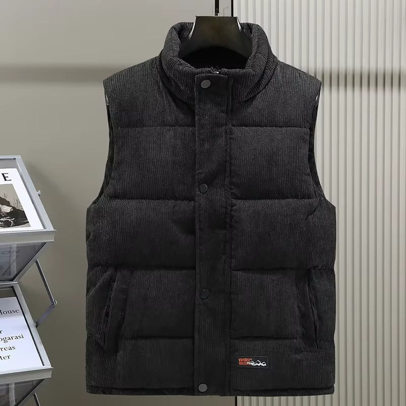 Gilet Velours Doux pour Homme Élégant