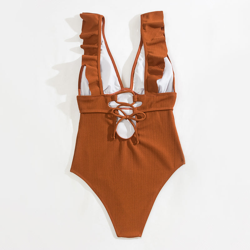 Maillot de Bain Femme Élégant avec Bretelles Délicates