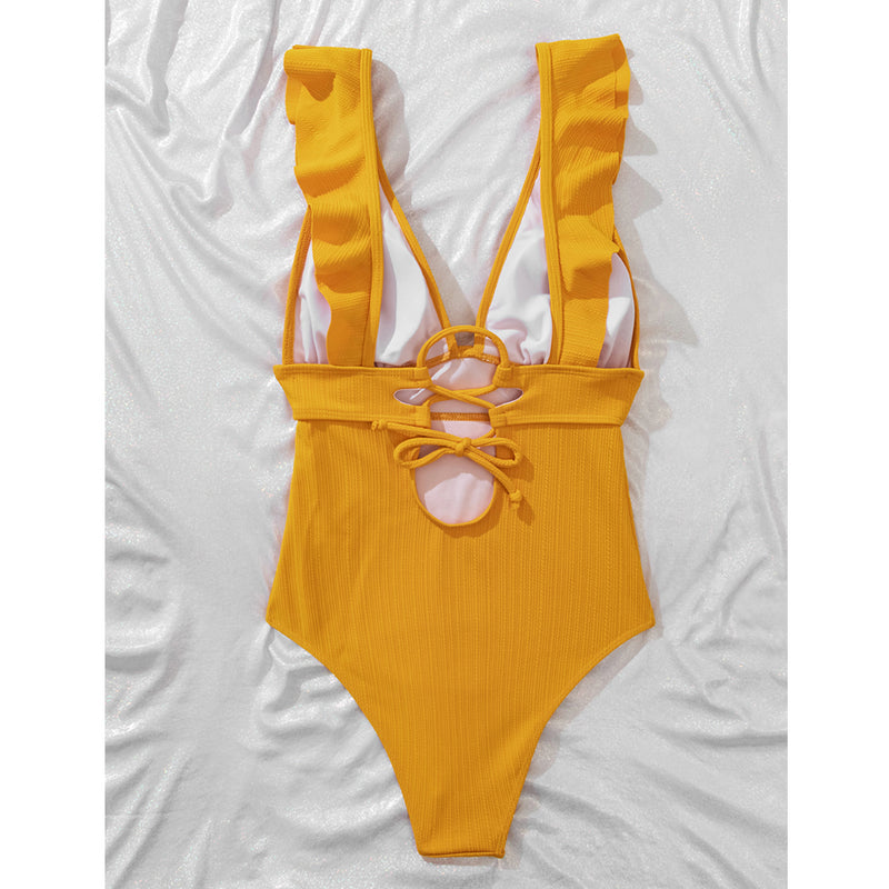 Maillot de Bain Femme Élégant avec Bretelles Délicates