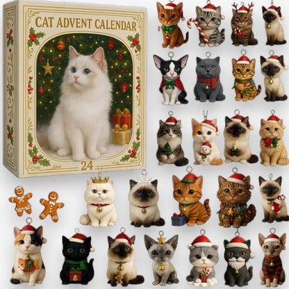 Calendrier de Noël pour Chat en Forme de Sapin - LuxeStyle
