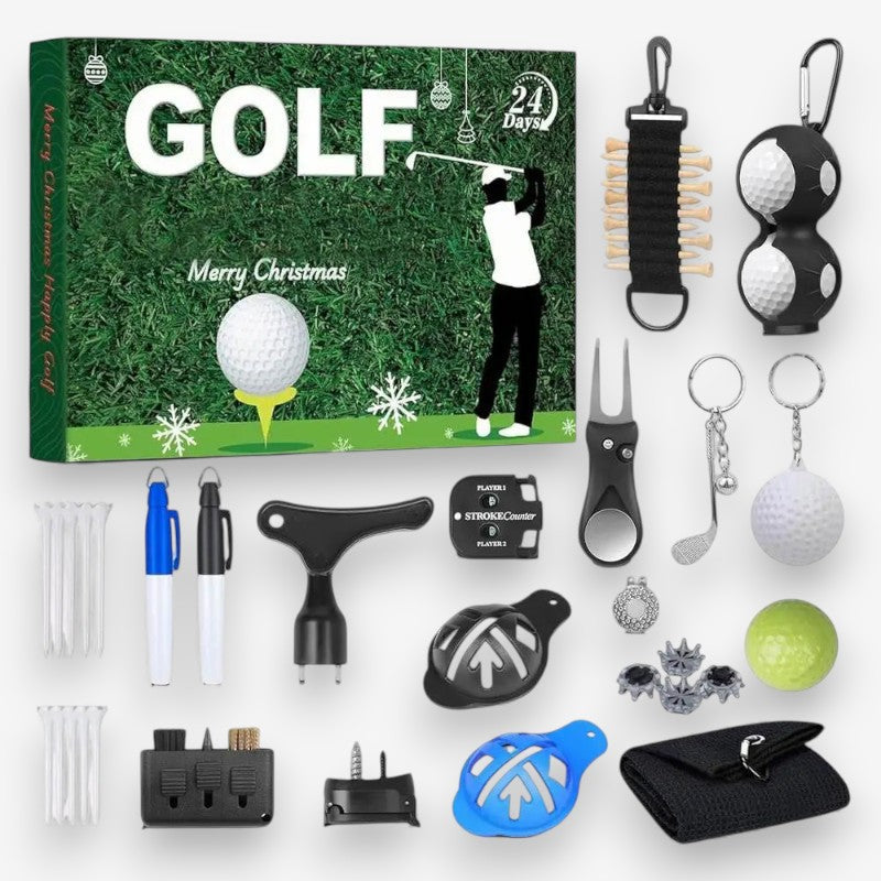 Calendrier de l'Avent Golf Festif Avec Accessoires - LuxeStyle