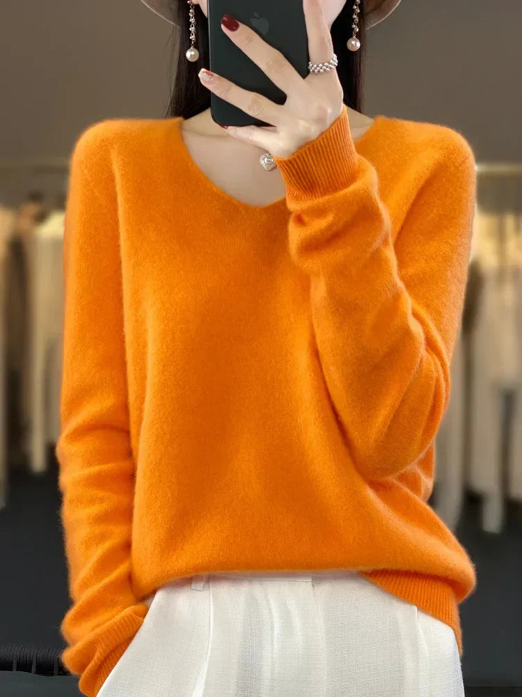 Pull Femme Chic Tricot Mélange Douceur & Confort Manches Longues