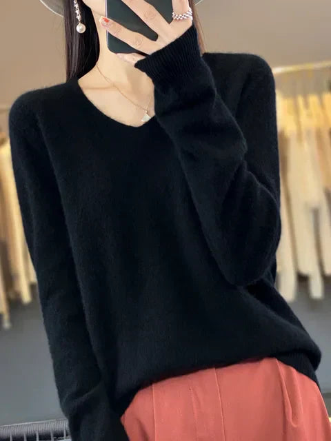 Pull Femme Chic Tricot Mélange Douceur & Confort Manches Longues