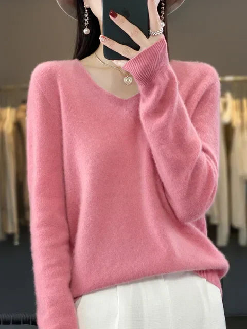 Pull Femme Chic Tricot Mélange Douceur & Confort Manches Longues