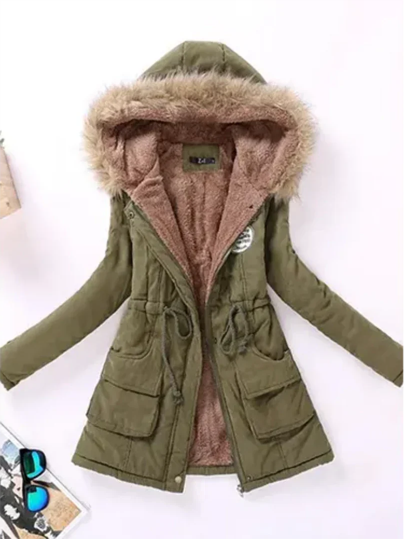 Veste Hiver Doublée Élégante pour Femme