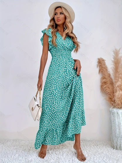 Altheava™ – Robe Longue Bohème Chic à Fleurs Fluide et Légère Été