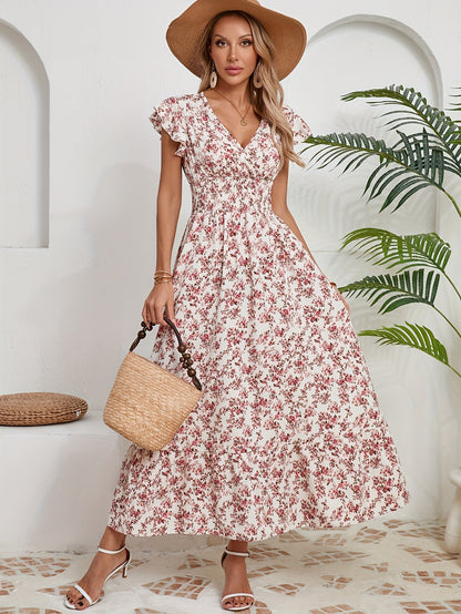 Altheava™ – Robe Longue Bohème Chic à Fleurs Fluide et Légère Été