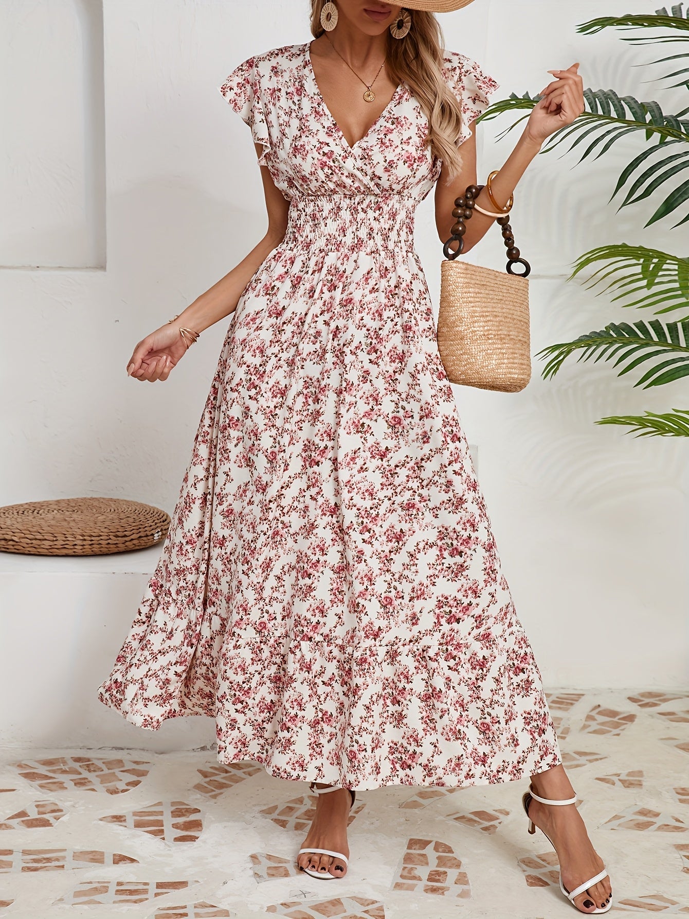 Altheava™ – Robe Longue Bohème Chic à Fleurs Fluide et Légère Été