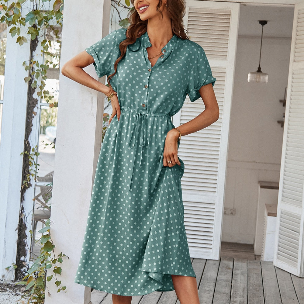 Robe Florale Élégante pour Femme - Parfaite pour l'Été ou les Soirées
