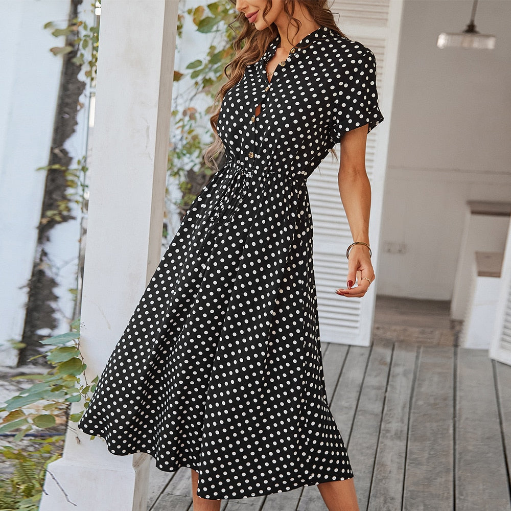 Robe Florale Élégante pour Femme - Parfaite pour l'Été ou les Soirées