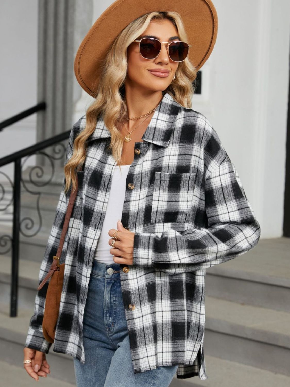 Chemise Femme à Carreaux Élégante
