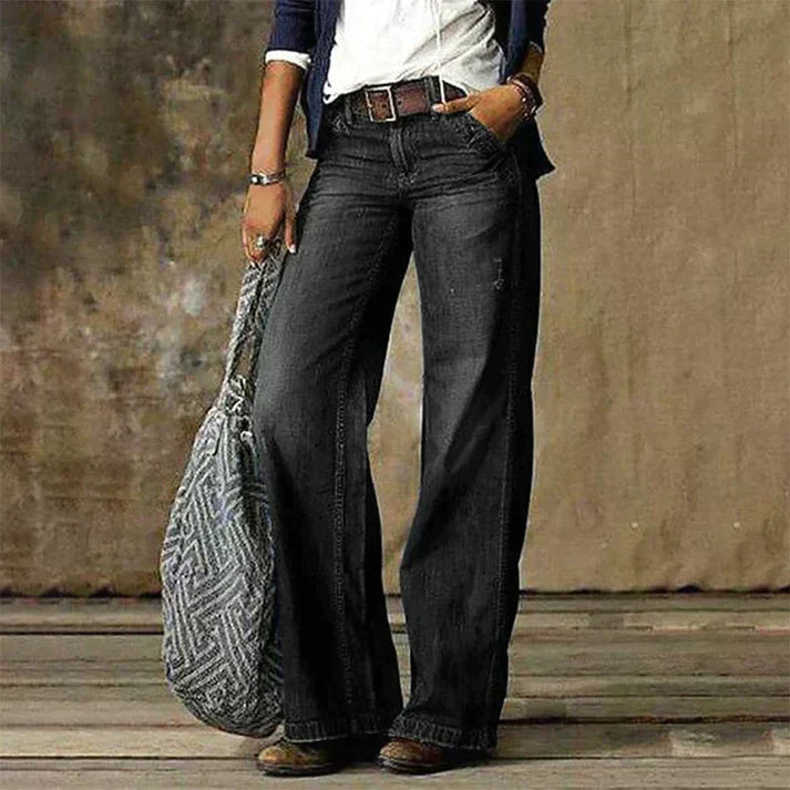 Pantalon femme élégant taille haute