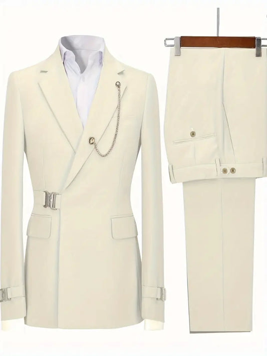 Costume Mariage Élégant Taille sur Mesure pour Homme - luxestyle