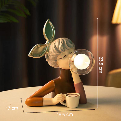 Lampe de Bureau Élégante Femme avec LED Intégré