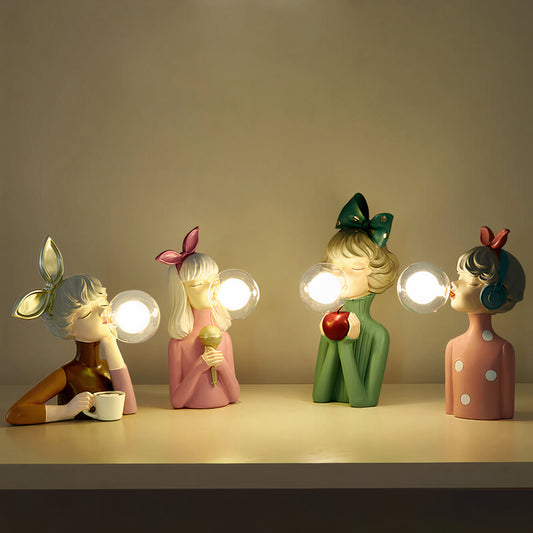 Lampe de Bureau Élégante Femme avec LED Intégré - LuxeStyle