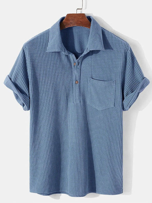 Chemise Homme Été Léger - Manches Courtes et Confortable - LuxeStyle