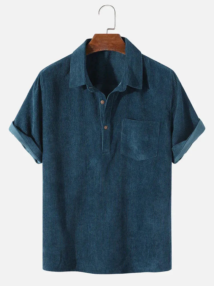 Chemise Homme Été Léger - Manches Courtes et Confortable