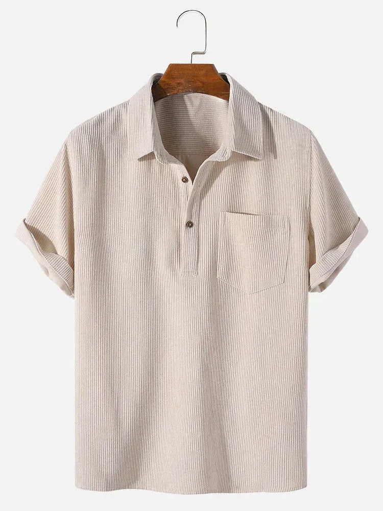 Chemise Homme Été Léger - Manches Courtes et Confortable