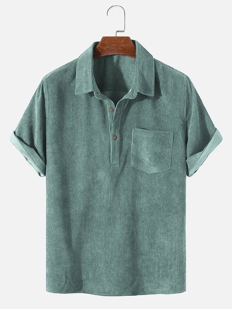 Chemise Homme Été Léger - Manches Courtes et Confortable