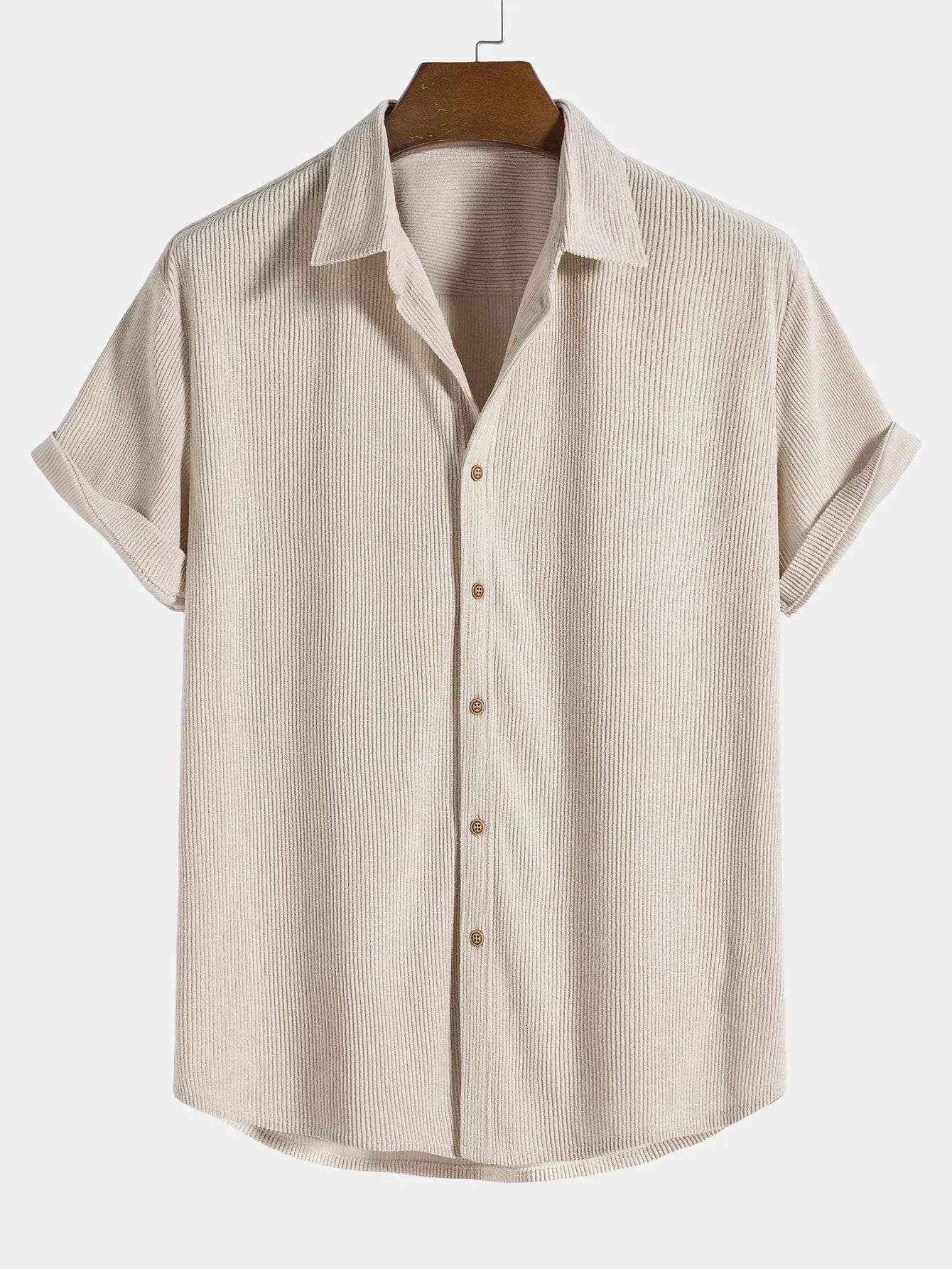 Chemise Homme été Coton Léger - Manches Courtes Classique