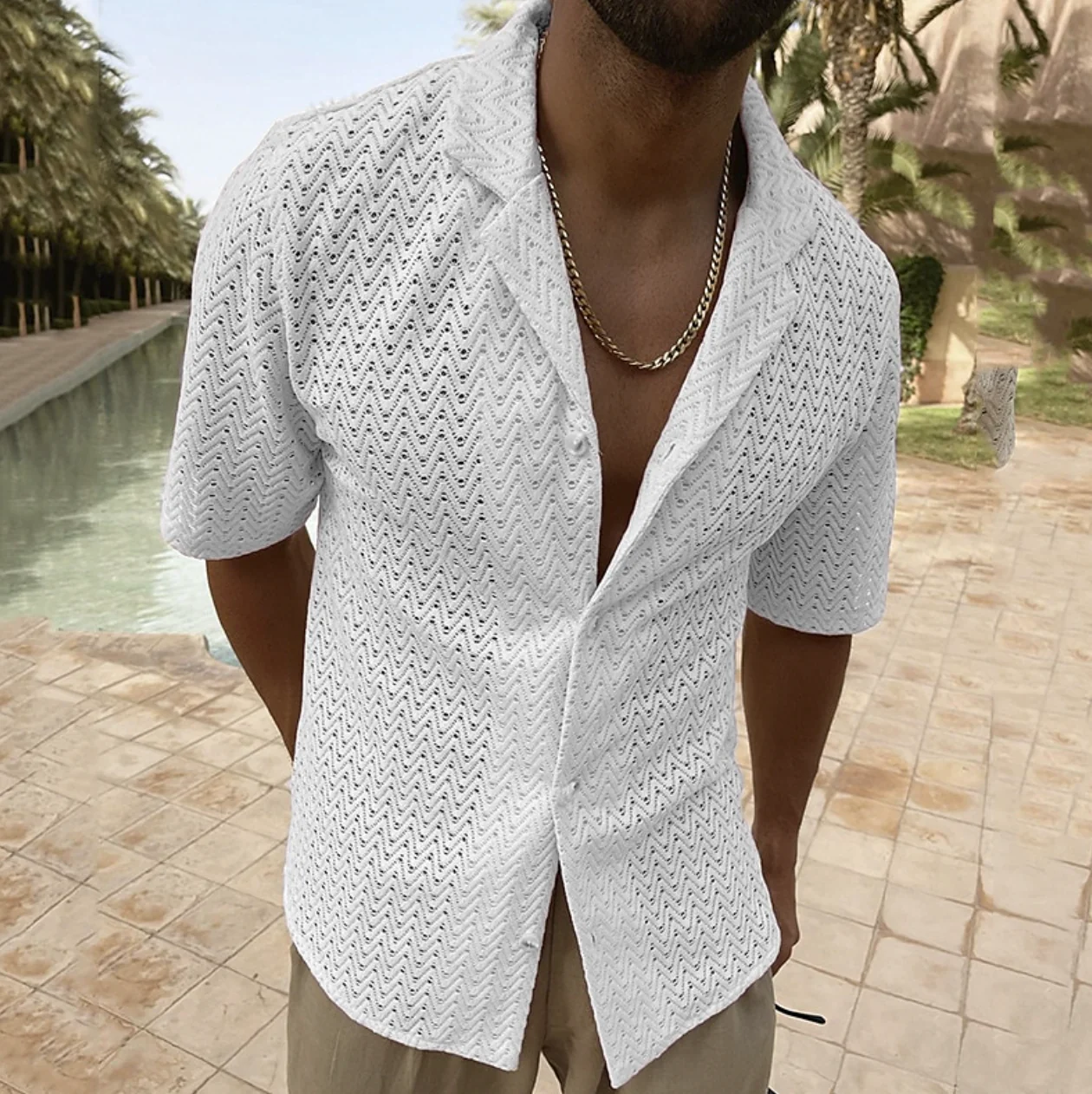 Chemise Homme Été Légère et Décontractée