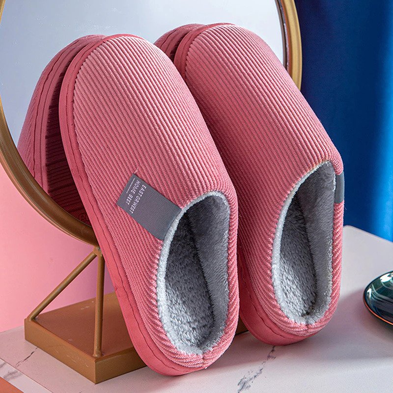 Chaussons Femmes Hiver Douillettes & Chauffants avec Semelle Flexible