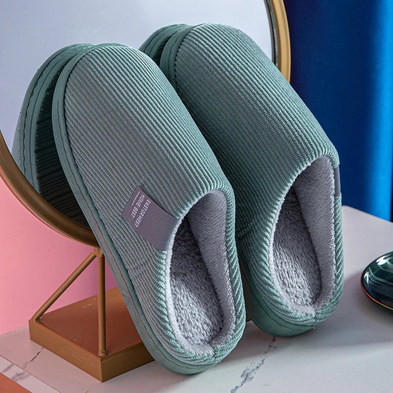 Chaussons Femmes Hiver Douillettes & Chauffants avec Semelle Flexible