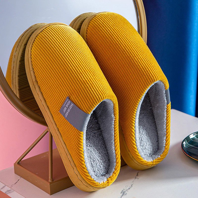 Chaussons Femmes Hiver Douillettes & Chauffants avec Semelle Flexible