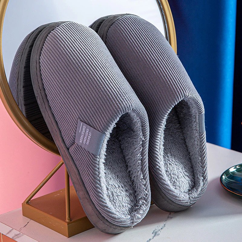 Chaussons Femmes Hiver Douillettes & Chauffants avec Semelle Flexible