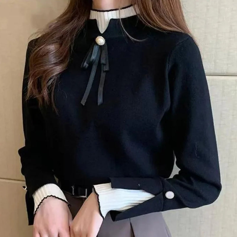 Assia | Pull Col Roulé Féminin Chic Hiver