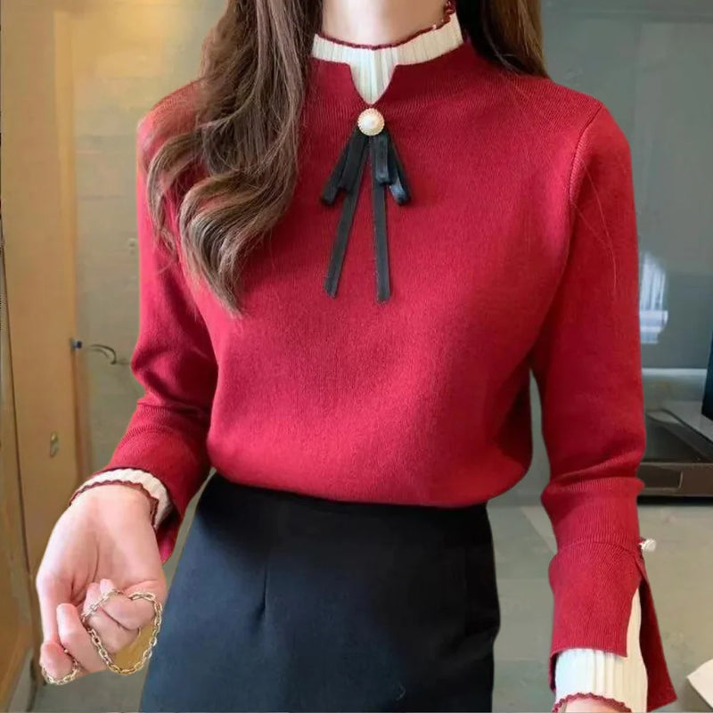 Assia | Pull Col Roulé Féminin Chic Hiver