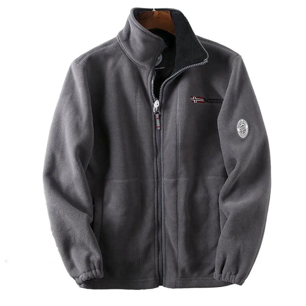 Blouson Homme Hiver Court avec Fermeture Éclair