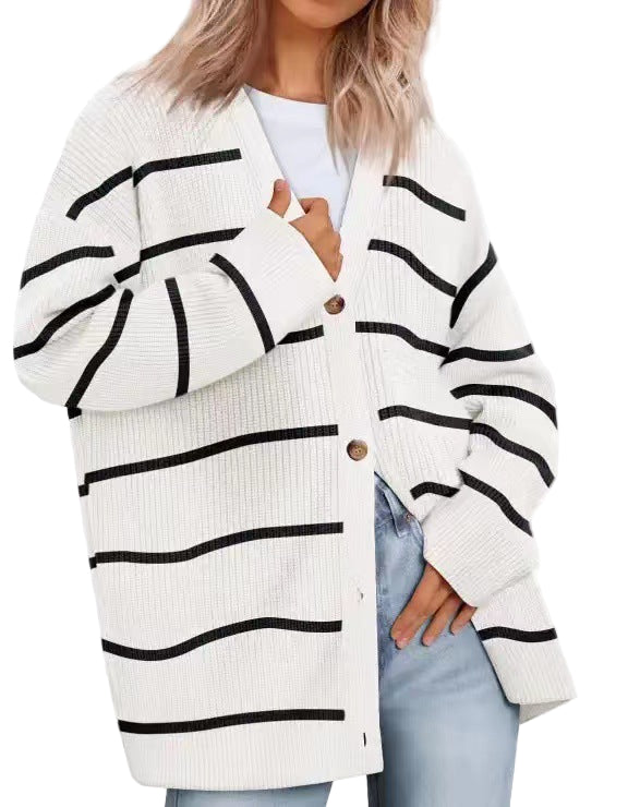 Cardigan Femme Col V Élégant Mode - luxestyle