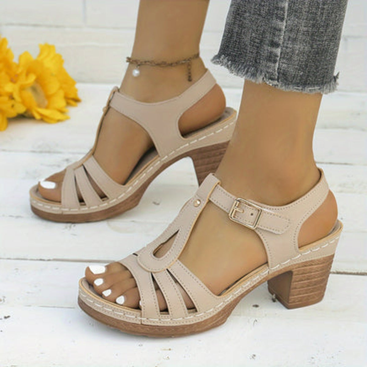 Sandales Plates Confortables pour Été