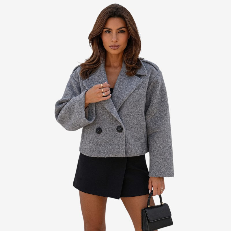 Veste Femme Élégante à Col Revers
