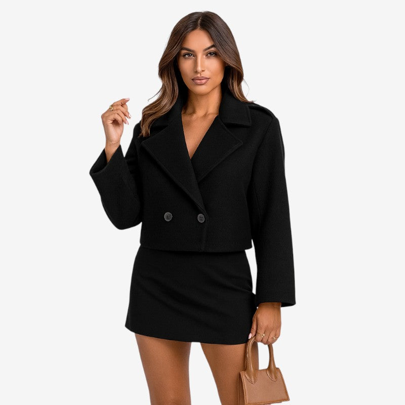 Veste Femme Élégante à Col Revers