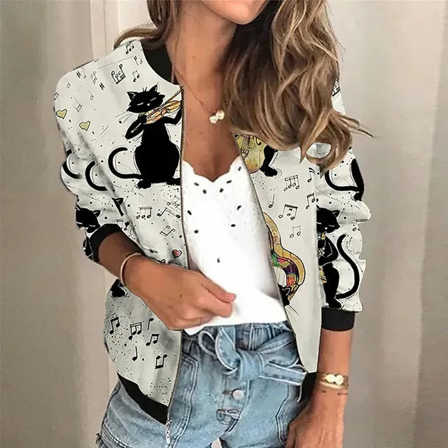 Veste zippée colorée pour femme tout temps