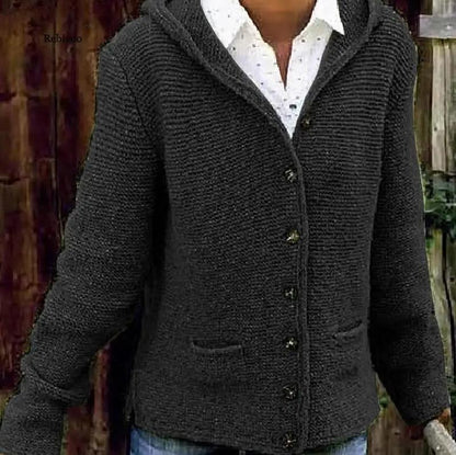 Veste Tricotée Boutons Femme Élégante