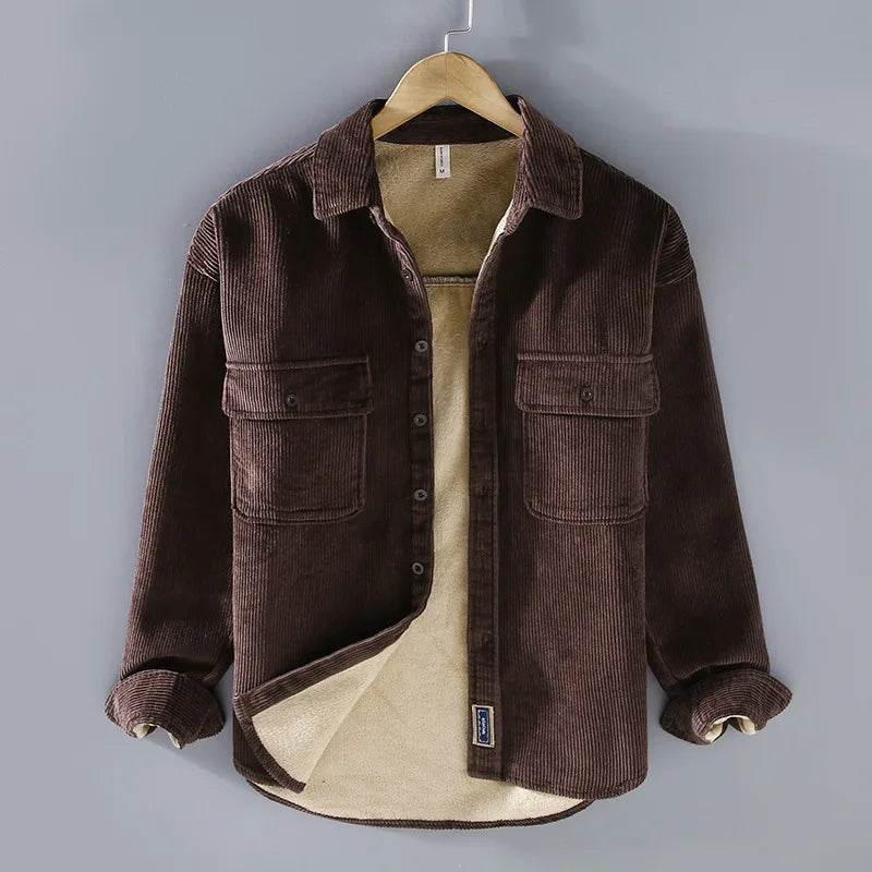 Veste en Velours Douceur Hiver pour Homme