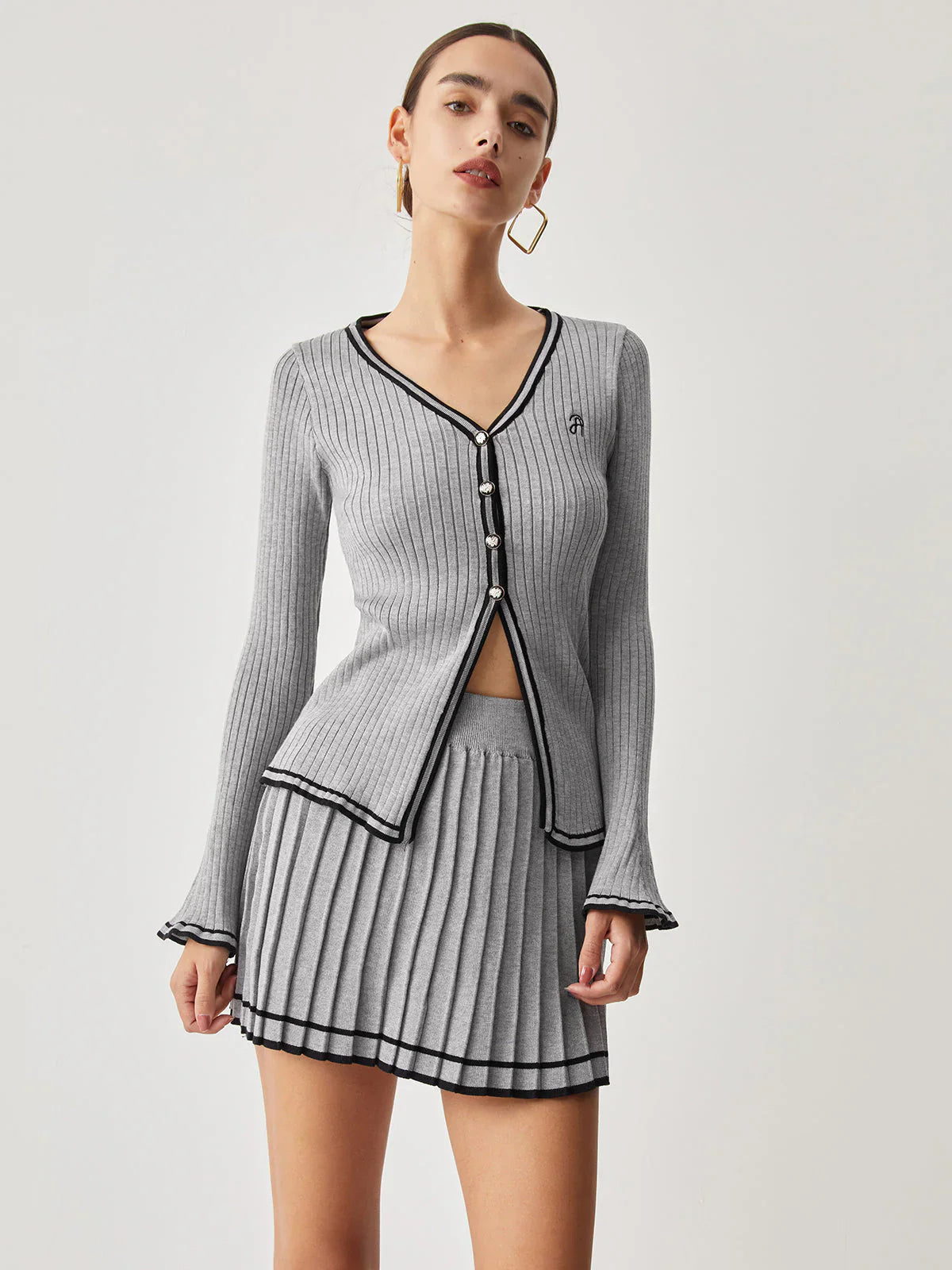 Tenue Tricotée Femme Chic Décontractée