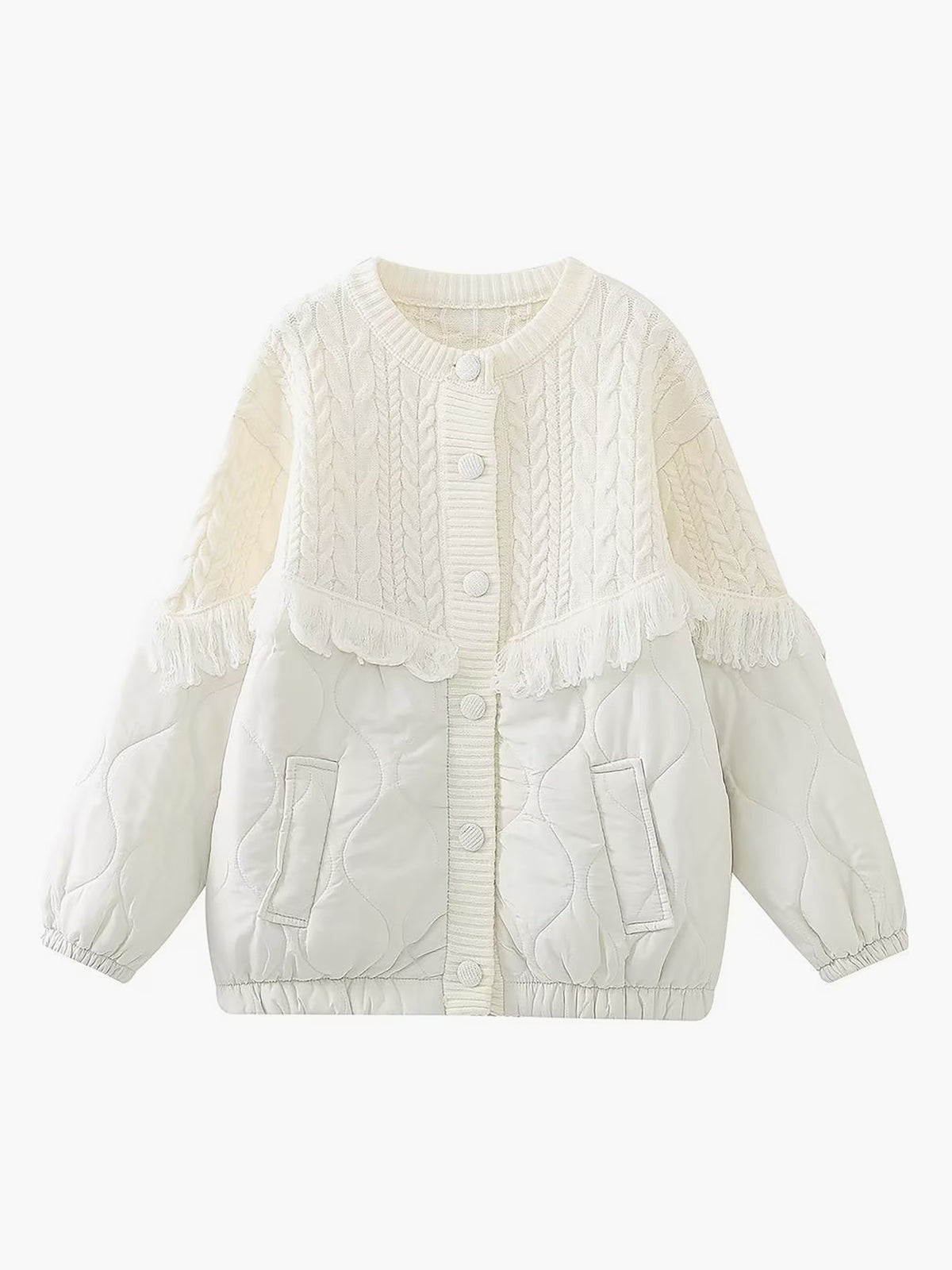 Veste Douce à Fines Franges pour Femme | Parfaite pour le Printemps et les Looks Détendus